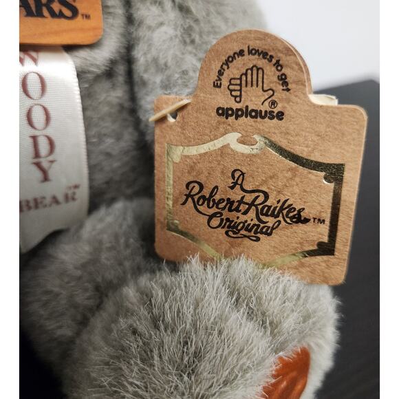 Vintage Robert Raikes Original "38509 Woody Bear"Wooden Face Doll w/Tags&Signed - Picture 9 of 11